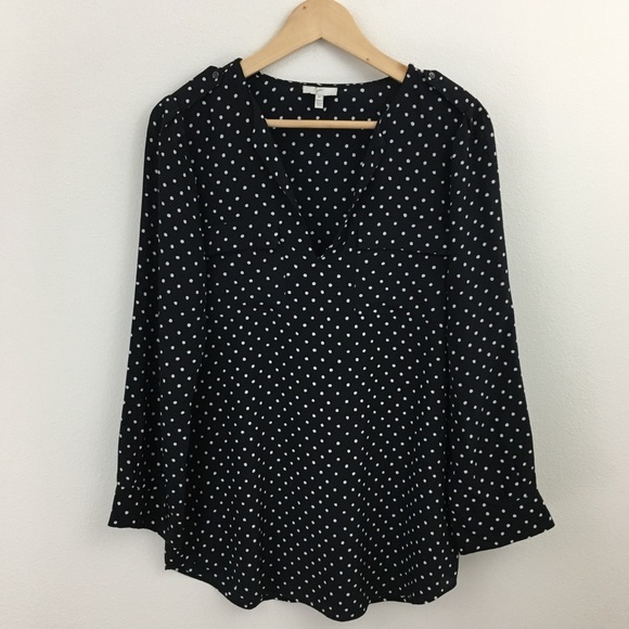 Joie | Polkadot Silk Blouse - Picture 2 of 16